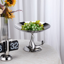 Sculptural Stainless Steel Fruit Bowl Nordic Design | Waterproof Explosion-Proof Metal Bowl | Food-Grade Decorative Serving Tray | Rust-Resistant Table Centerpiece | Hotel Buffet & Home Decor | Supports OEM, ODM