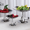 Sculptural Stainless Steel Fruit Bowl | Modern Buffet Display for Hotels