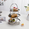 Stainless Steel Three-Tier Cake Stand for Buffet & Dessert Displays