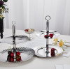 Double Layered Oval Pastry Stand for Buffet & Dessert Display