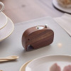 Walnut Wood Elephant-Shaped Push-Button Toothpick Holder | Automatic Toothpick Dispenser Box | Wooden Tabletop Toothpick Case | Hotel Restaurant & Home Use | OEM ODM