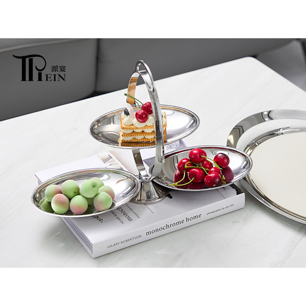 Folding Stainless Steel Cake Stand | Space-Saving Buffet Display