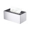 Naked Tissue Box Leather Cover Black | Minimalist Leather Tissue Box Cover | Black PU Leather Napkin Holder | Hotel Office Tabletop Organizer | OEM ODM Wholesale