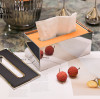 Black Leather Tissue Box Cover | Naked Tissue Box for Hotels & Restaurants