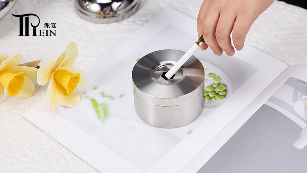 stainless steel ashtray