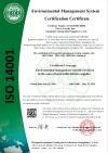 Environmental Management System Certification Certificate