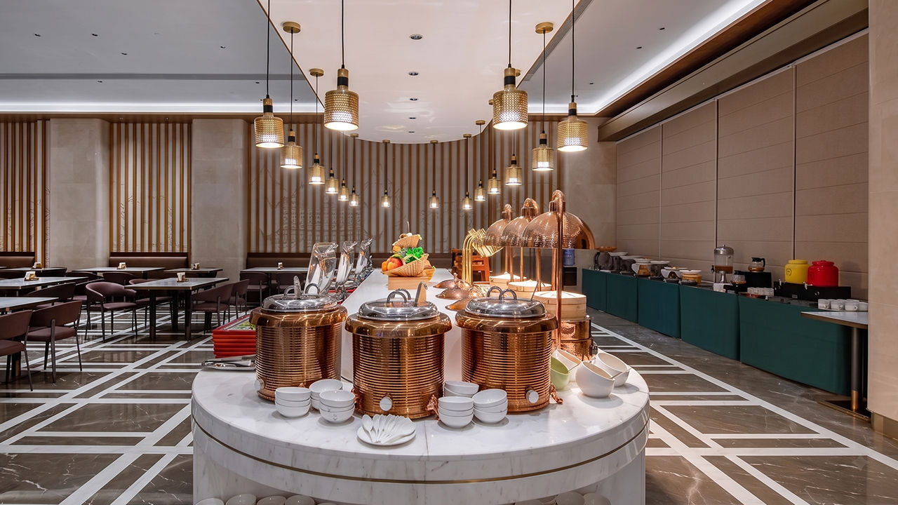 Material and finish coordination for buffet equipment manufacturing