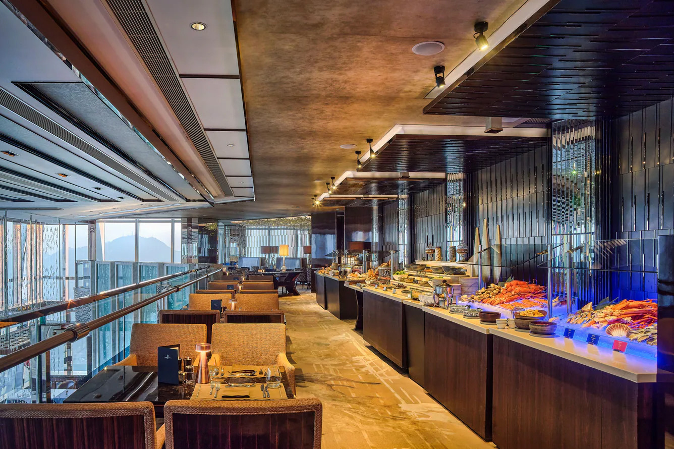 Elegant hotel buffet display