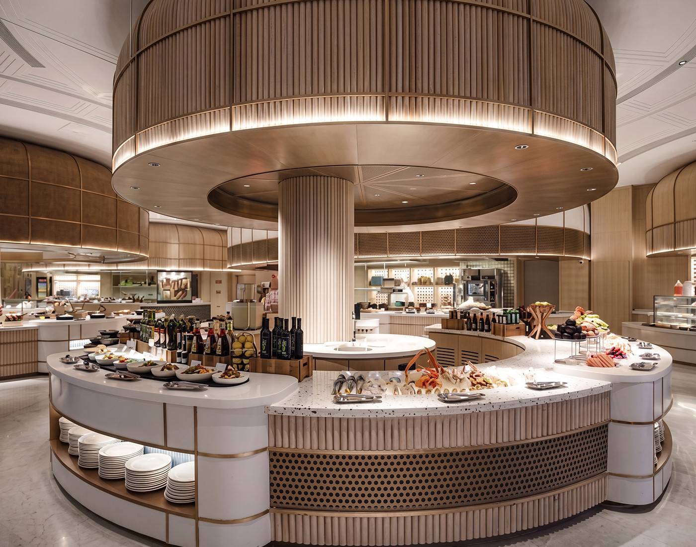 PYEIN buffet counters in hotel banquet hall