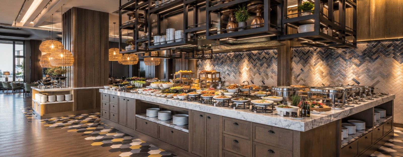 Custom buffet equipment engineering and development for a hotel buffet project by PYEIN
