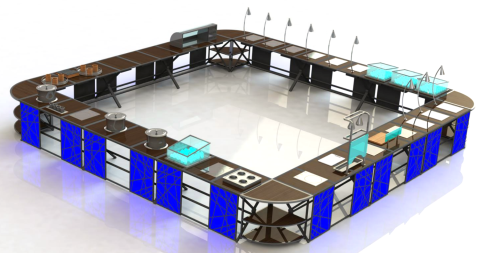 Custom Modular Buffet System Versatile Catering Solutions For Hotel Restaurant Events