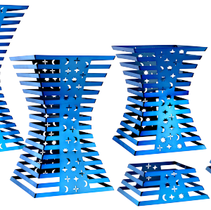 Modern Stainless Steel Display Stand | Waterproof & Explosion-Proof | Durable Construction | Retail & Exhibition Applications | Wholesale