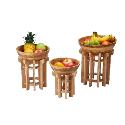 Oem & Odm Catering Solutions: Wooden Fruit Salad Displays For A Rustic Touch