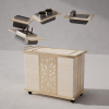 Chariot de service personnalisable pour service traiteur | Design élégant en acier inoxydable pour événements et repas haut de gamme | Grossiste | Remises sur quantité disponibles