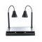 Double-Head Digital Display Black Heat Preservation Lamp, Dual-Layer Heating Buffet Lamp, Adjustable Temperature Control, Ideal for Hotel Buffets, Catering & Commercial Kitchens, Supports OEM/ODM