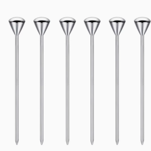 Stainless Steel Cocktail Picks Set Bar Tool | Reusable Metal Drink Garnish Picks | Food-Grade Rust-Proof Design | Olive Fruit Appetizer Use | Bar Hotel Buffet | Supports OEM, ODM
