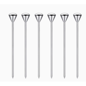 Stainless Steel Cocktail Picks Set Bar Tool | Reusable Metal Drink Garnish Picks | Food-Grade Rust-Proof Design | Olive Fruit Appetizer Use | Bar Hotel Buffet | Supports OEM, ODM