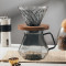 Popular Pour Over Coffee tea server manufacturer of handmade Glass Borosilicate Glass Coffee Pot