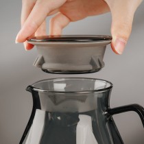 Popular Pour Over Coffee tea server manufacturer of handmade Glass Borosilicate Glass Coffee Pot