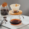 Manufacturer 600ml Glass Coffee Maker Handmade high coffee pot set  glass dripper coffee serve set