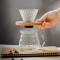 Manufacturer 600ml Glass Coffee Maker Handmade high coffee pot set  glass dripper coffee serve set