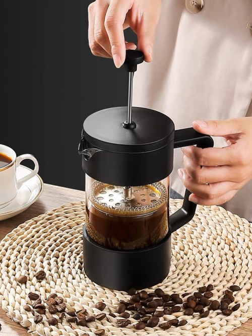 OEM/ODM Wholesaler: High-End Black Plastic French Press Coffee Makers - Ideal for Brands Retailers