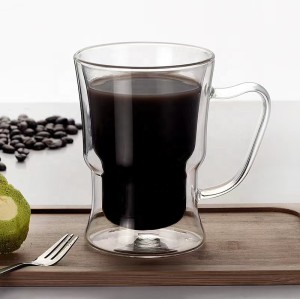 Newest Ethiopian Glass Coffee Mug Double Wall Glass Coffee Cup Mugs Factory Custom glass coffee cup
