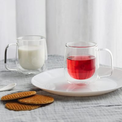 OEM & Wholesale Double Wall glass espresso cups Premium Transparent Beverage Glasses Distributors