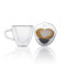OEM/ODM Customizable Heart Shaped Double-Wall Glass Coffee Cup Ideal Wholesalers glass coffee mugs