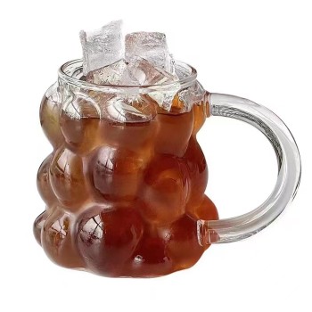 Grape Shape Glass Cup Ins Style Customized Coffee Cup Heat Resistant High Glass Milk juice glasses