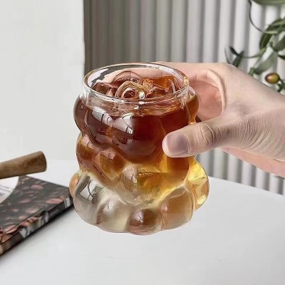 Grape Shape Glass Cup Ins Style Customized Coffee Cup Heat Resistant High Glass Milk juice glasses
