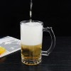 Hot Sale Cheap beer glasses mug with handle Classic Daily Use Glass Beer Mugs types of beer glasses