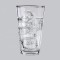 Classic Made 16oz Beer Cheap Custom Logo Glass Wine Party Summer Hot Style 8.5*14.8cm Glass Mug