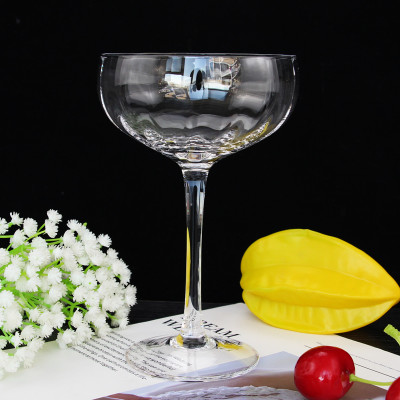 2024 New design Deco Cup Ribbed Mixing Ripple Cocktail Glasses Unique Vintage Bulk Classical Party