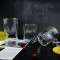Nordic Drinking Glassware Black Geometrical Glass Clear Whiskey Glasses Bar Restaurant Colorful