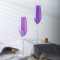 Hot Wine Testing Long Stem Red Wine Glass Colored Purple Champagne Glasses Set for weding and hotel