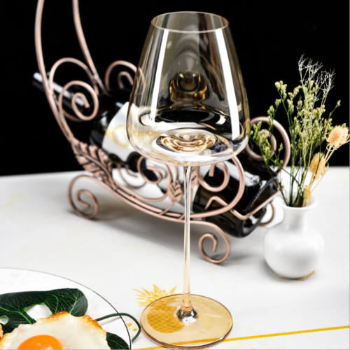 Top seller Long Stem Transparent Luxury goblet wine glasses cheap amber wine glasses for red wine