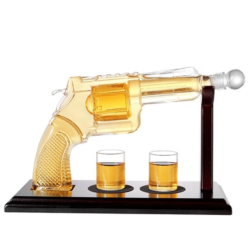 Distributor Factory Wholesale Whiskey Decanter Set for Party Glass Revolver set for Household