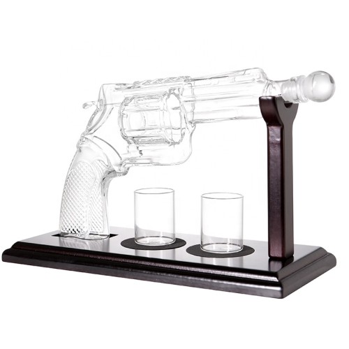 Distributor Factory Wholesale Whiskey Decanter Set for Party Glass Revolver set for Household