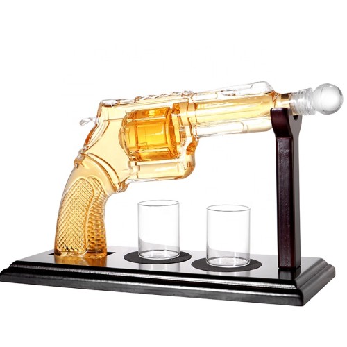 Distributor Factory Wholesale Whiskey Decanter Set for Party Glass Revolver set for Household