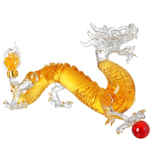 1000ml Fight Dragon Glass Whiskey Decanter Glass Wine Decanter Glass Wine Bottle whiskey decanter