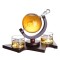 Factory Custom Glass Globe Decanter Set with skier and Mountain Glasses for Household or Bar Custom
