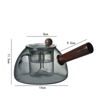Factory Japanese Glass Boiling tea kettle glass High Temperature Resistance Thickened Solid Wood