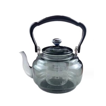 Factory wholesale transparent color smoke gray starry lifting beam pot cooking one tea kettle cozy