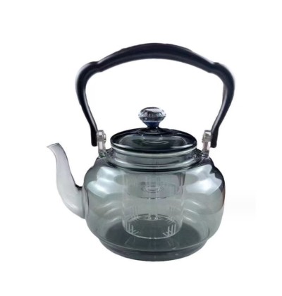 Factory wholesale transparent color smoke gray starry lifting beam pot cooking one tea kettle cozy
