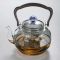 Factory wholesale transparent color smoke gray starry lifting beam pot cooking one tea kettle cozy