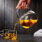High borosilicate glass boiling water tea high temperature boiling water beam glass teapot
