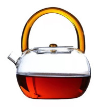 High borosilicate glass boiling water tea high temperature boiling water beam glass teapot