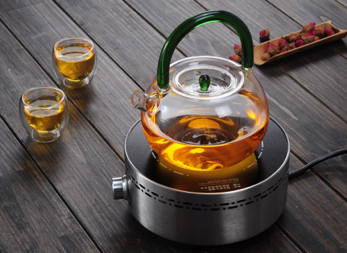 High borosilicate glass boiling water tea high temperature boiling water beam glass teapot