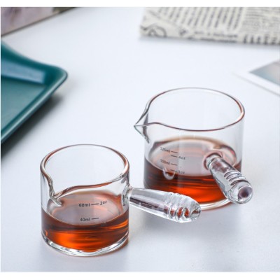 Wholesale glass ice tea glasses Small milk cups ounce coffee measuring cups glass tea cups